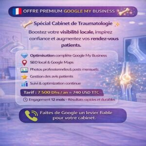 Offre Référencement Google My Business – Spécial Cabinet de Traumatologie