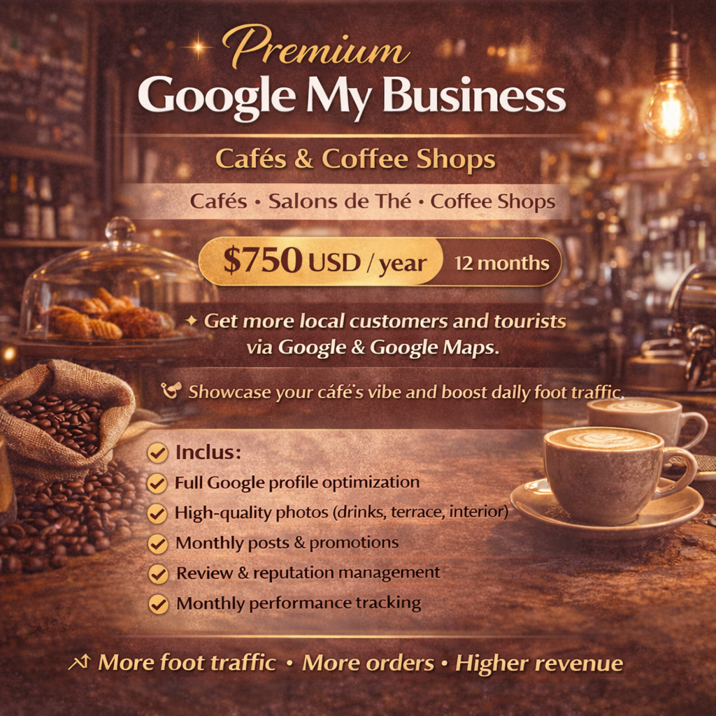 Premium Google My Business Offer – Cafés & Coffee Shops