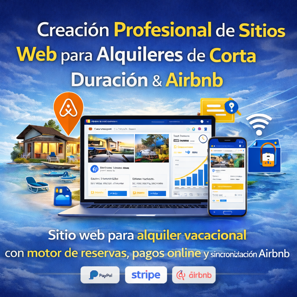Creación Profesional de Sitios Web para Alquileres de Corta Duración y Airbnb