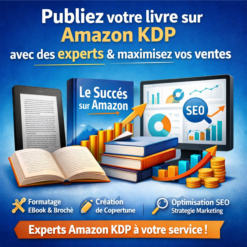 Publiez votre livre sur Amazon KDP avec des experts et maximisez vos ventes