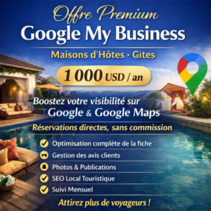 Offre Premium Google My Business  Maisons d’Hôtes • Gîtes