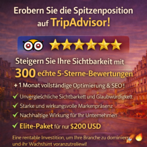 Premium-Erstellung & Optimierung Ihres TripAdvisor-Eintrags