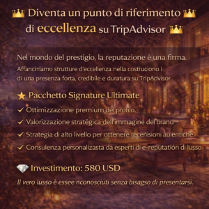 Diventa un punto di riferimento di eccellenza su TripAdvisor