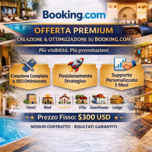 Offerta Premium – Creazione & Ottimizzazione Booking.com