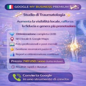 Offerta di Posizionamento Google My Business – Studio di Traumatologia