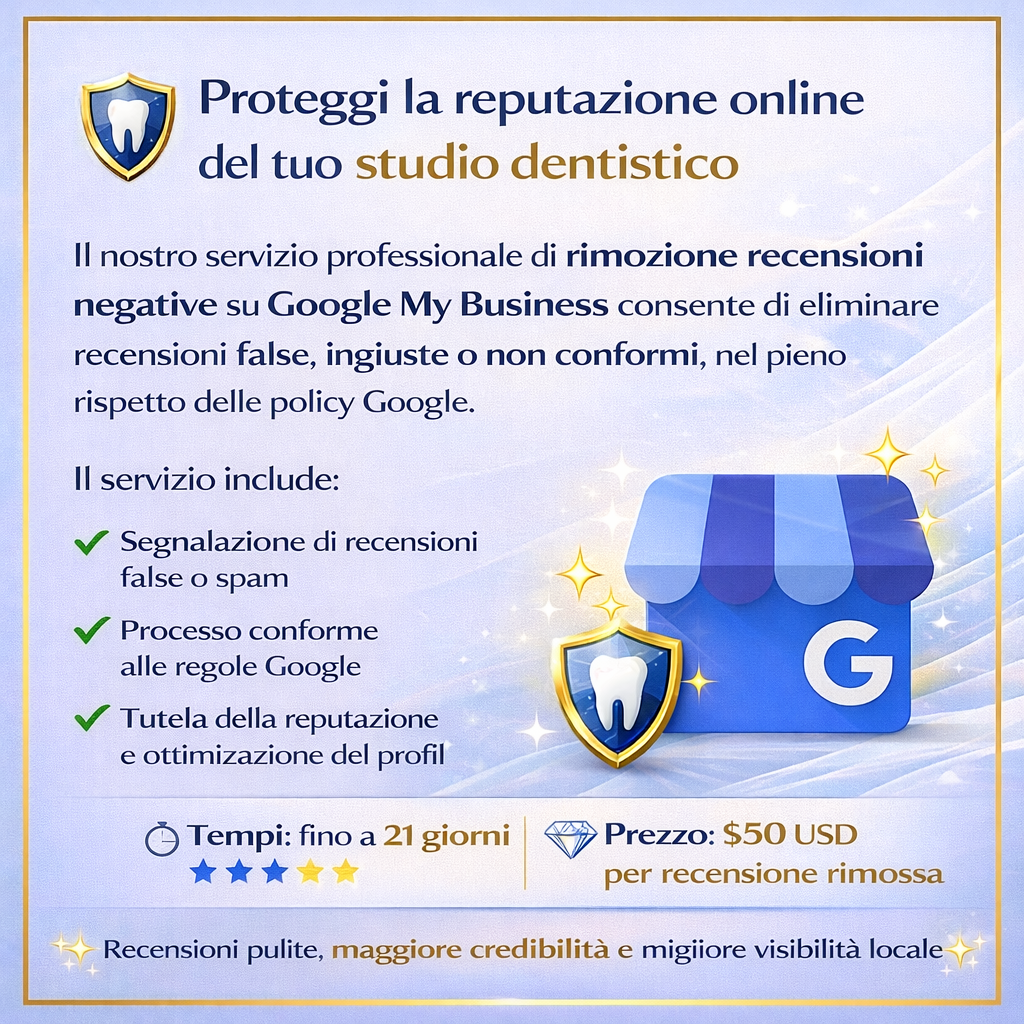 Proteggi la reputazione online del tuo studio dentistico