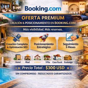 Oferta Premium – Creación y Posicionamiento en Booking.com
