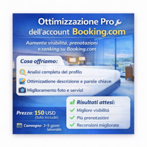 Ottimizzazione completa del tuo account Booking.com