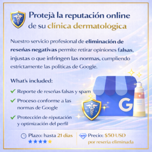 Proteja la reputación online de su clínica dermatológica