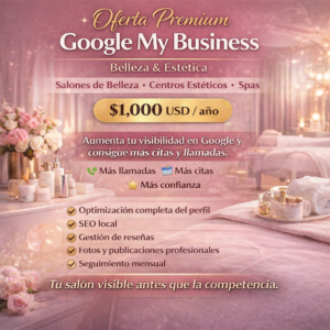 Oferta Premium Google My Business – Belleza & Estética