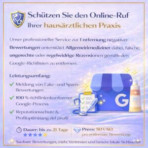 Schützen Sie den Online-Ruf Ihrer hausärztlichen Praxis