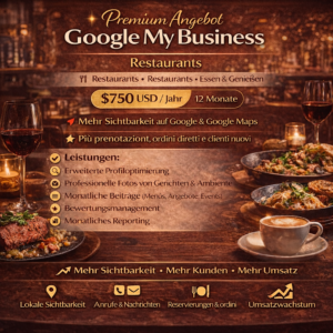 Premium Google My Business Angebot – Restaurants