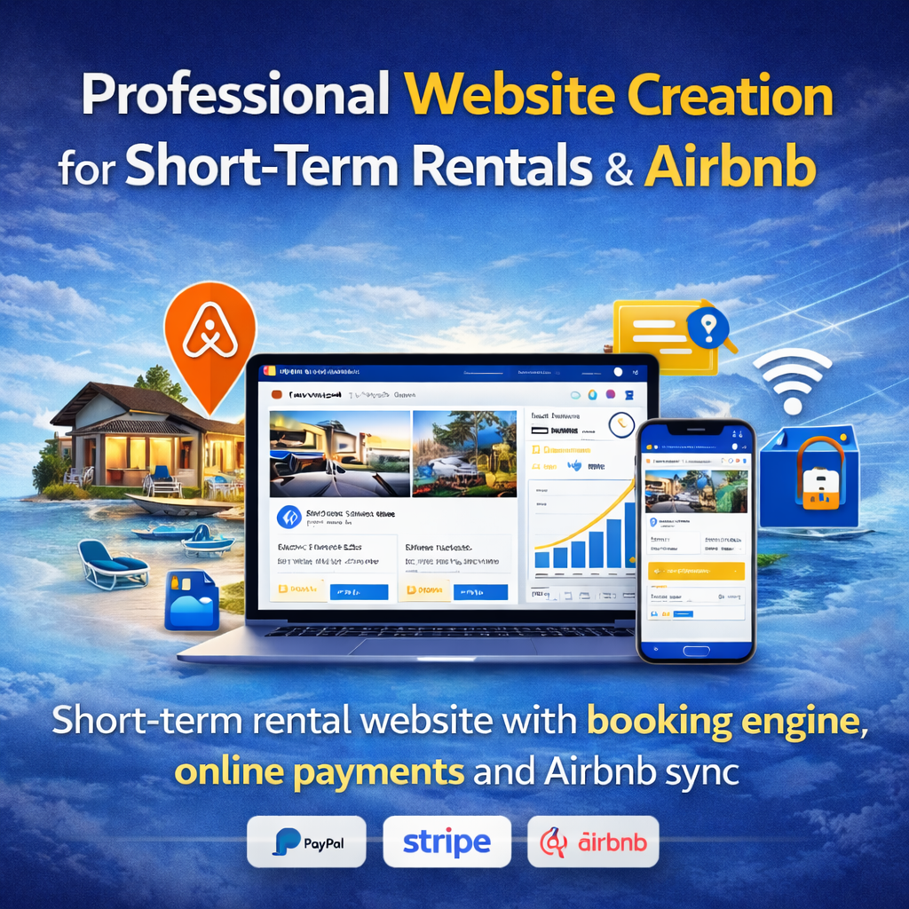 Professional Website Creation for Short-Term Rentals & Airbnb Hosts