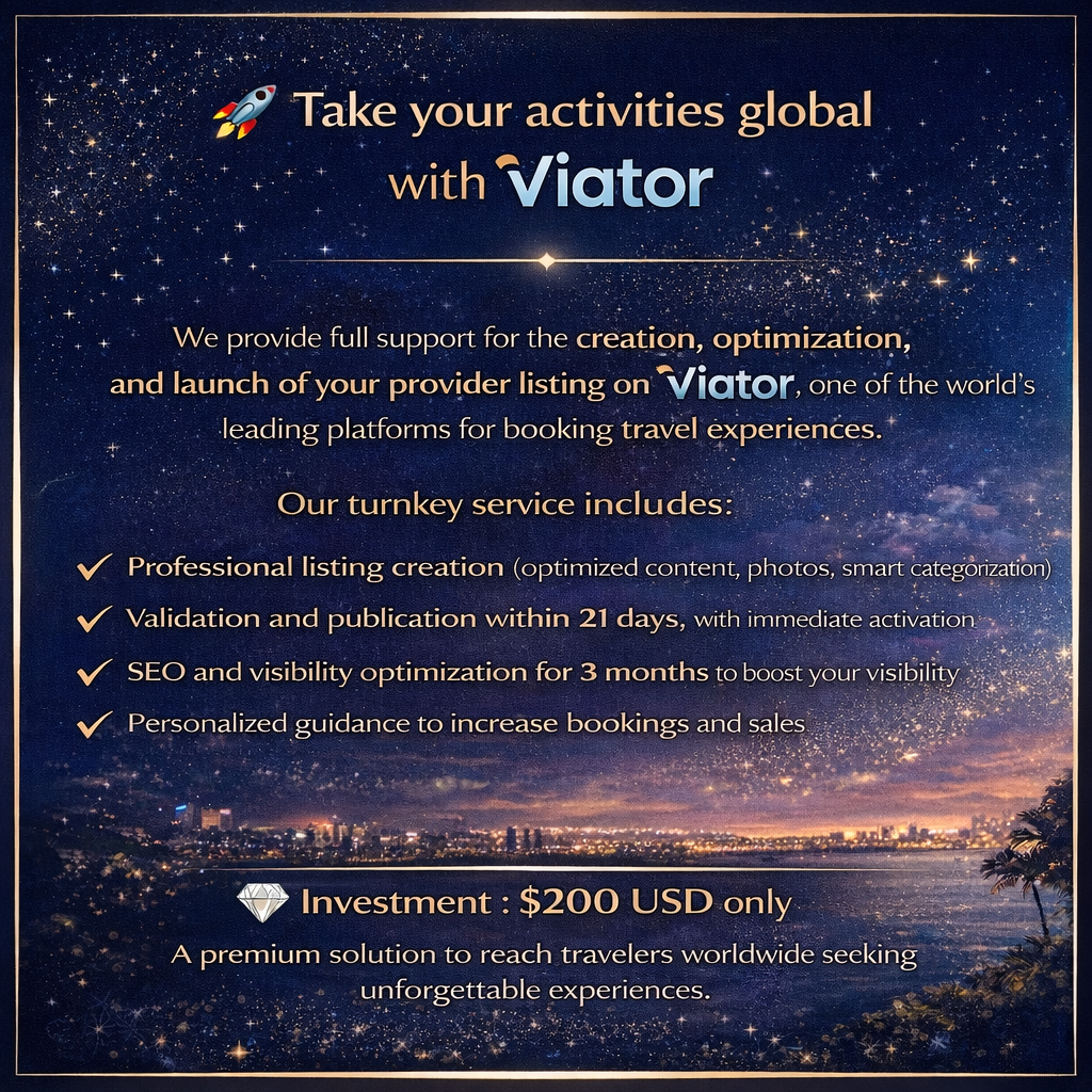 Take your activities global with Viator