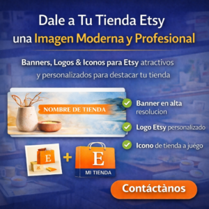Diseño Profesional de Banner, Logo e Icono para tu Tienda Etsy