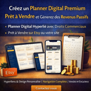 Créez un Planner Digital Premium Prêt à Vendre et Générez des Revenus Passifs