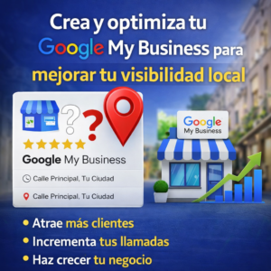 Crea y optimiza tu Google My Business para mejorar tu visibilidad local