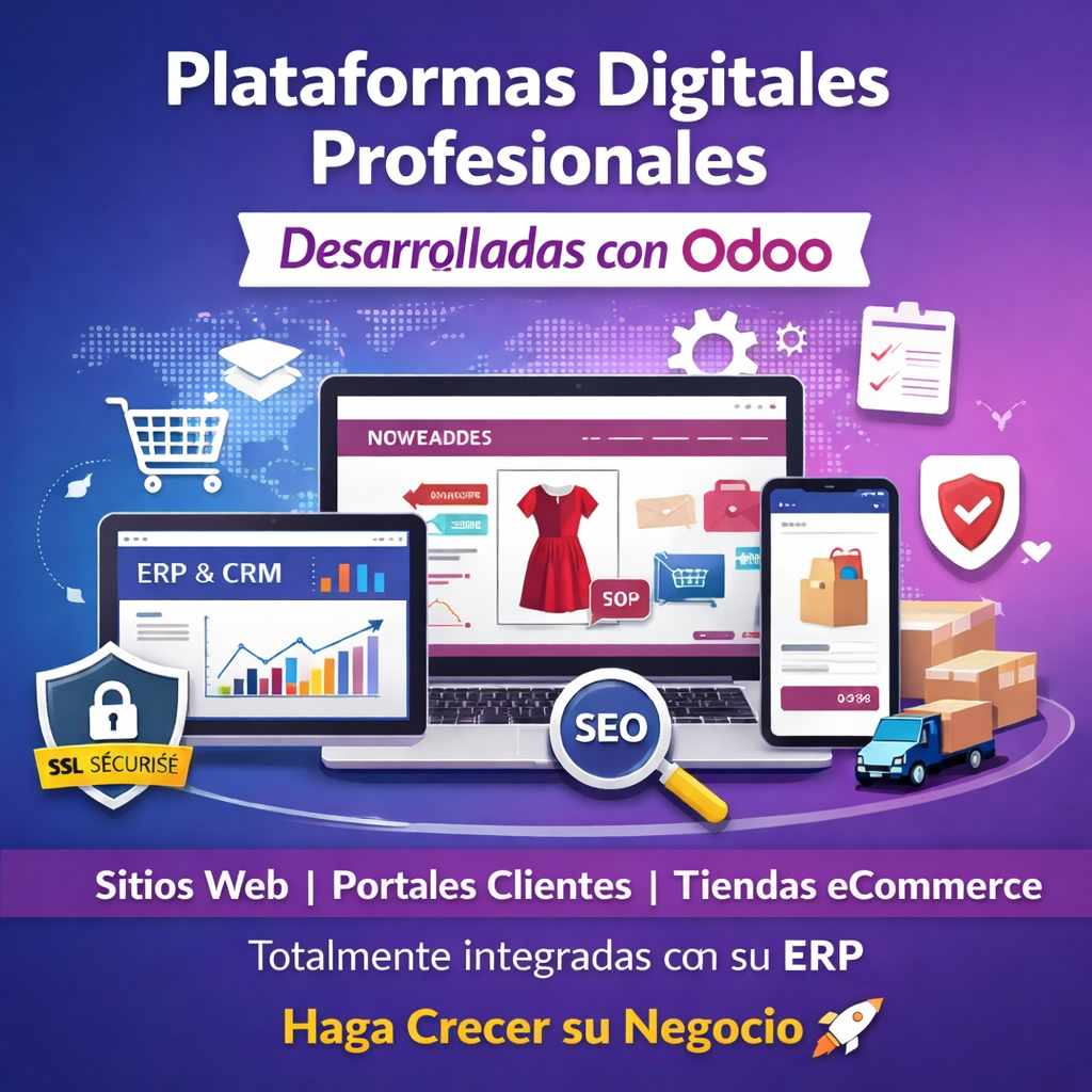 Plataformas Digitales Profesionales Desarrolladas con Odoo