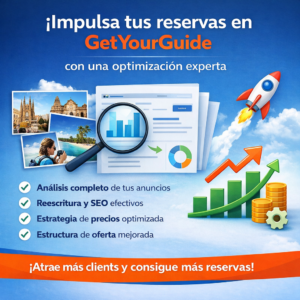 Impulsa tus reservas en GetYourGuide con una optimización experta