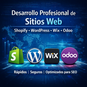 Desarrollo Profesional de Sitios Web | Expertos en Shopify, WordPress, Wix y Odoo