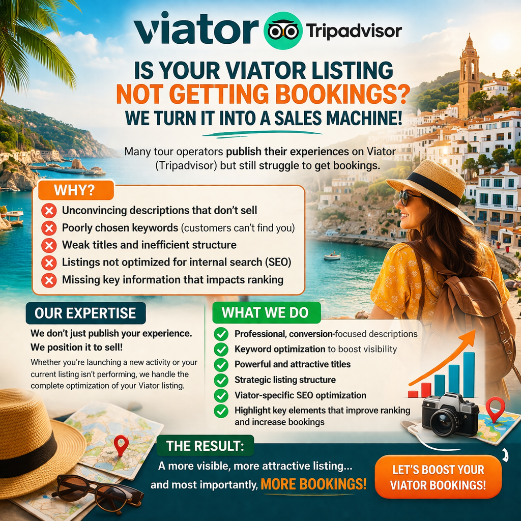 Get More Travelers With a Fully Optimized Viator Listing