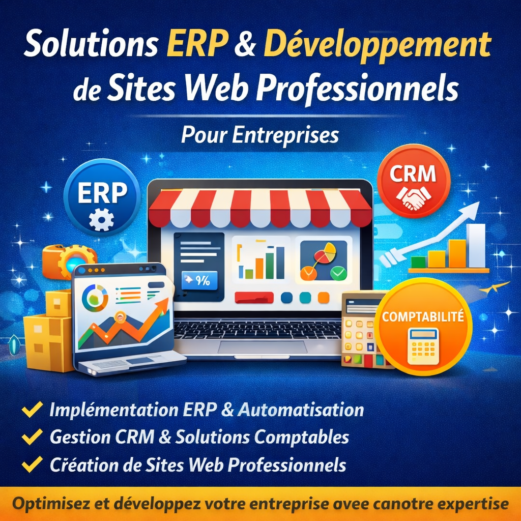Solutions ERP Développement de Sites Web Professionnels pour Entreprises