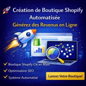 Création Boutique Shopify Professionnelle & SEO