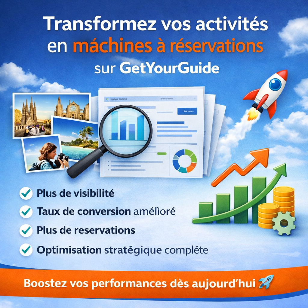 Transformez vos activités en machines à réservations sur GetYourGuide