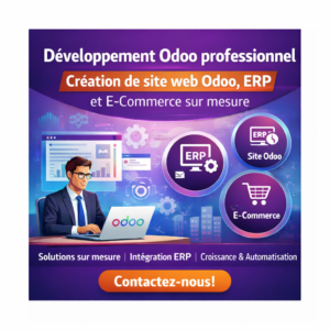 Création de site Odoo, E-commerce, ERP et modules personnalisés