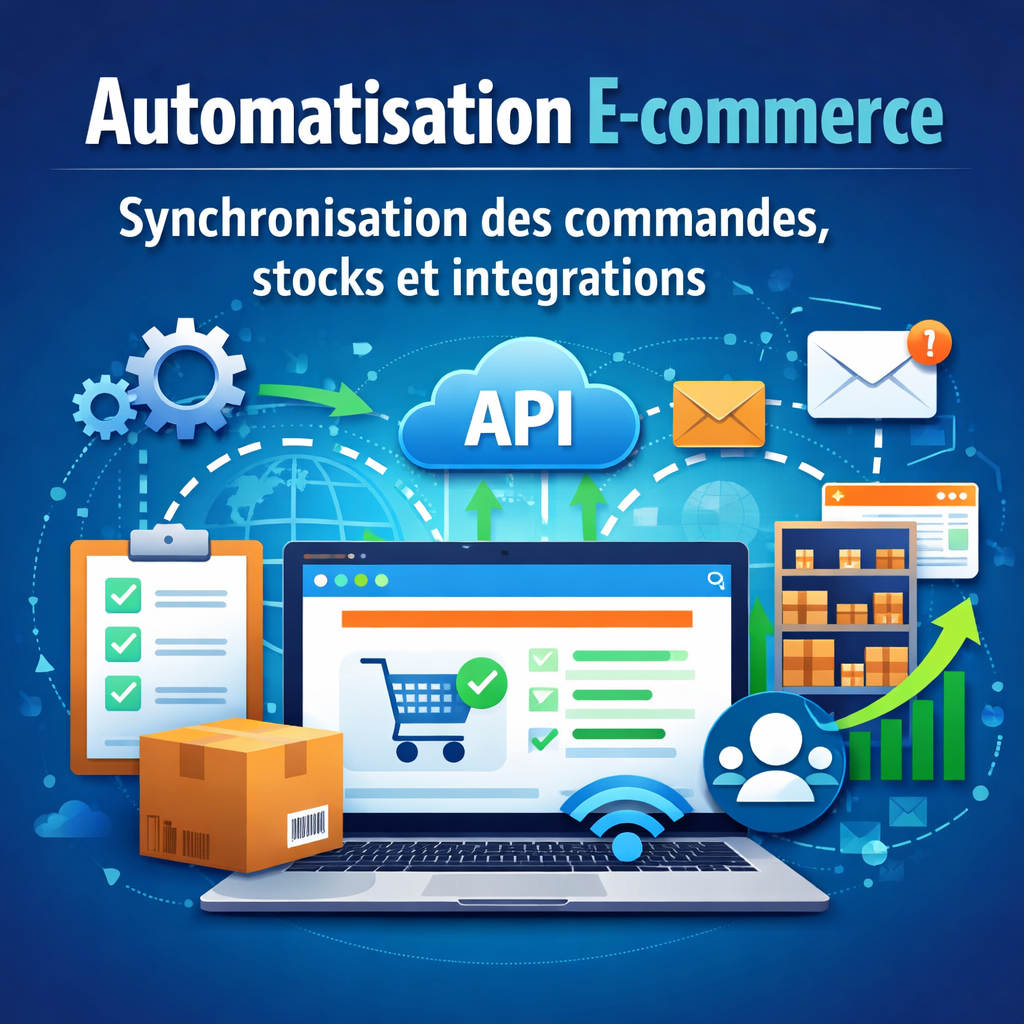 Synchronisation des commandes, stocks et intégrations pour votre boutique en ligne