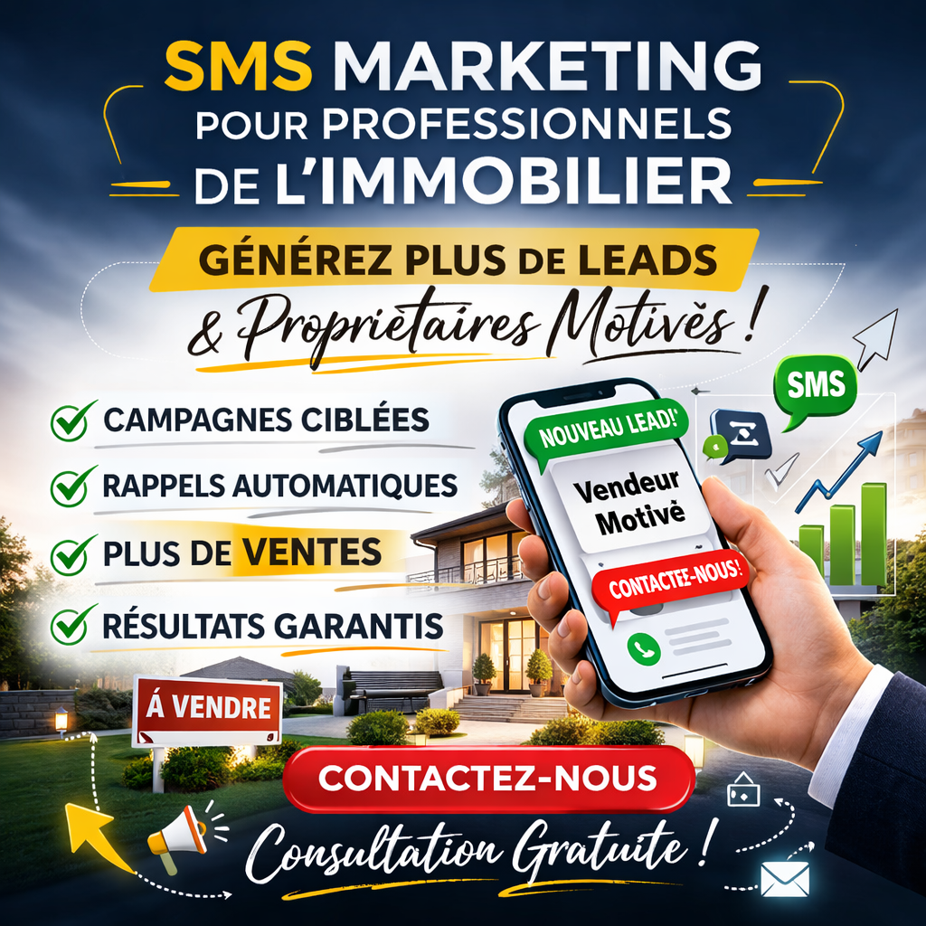 Service de SMS Marketing pour Professionnels de l’Immobilier