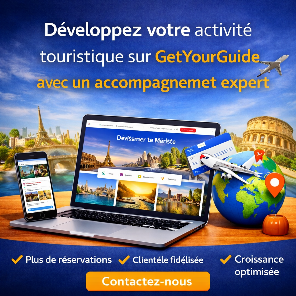 Développez votre activité touristique sur GetYourGuide avec un accompagnement expert