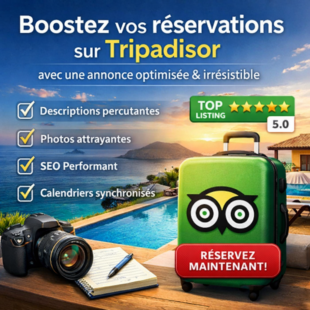 Boostez vos réservations sur Tripadvisor avec une annonce optimisée et irrésistible