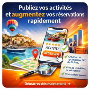 Mettez vos activités en ligne et augmentez vos réservations rapidement