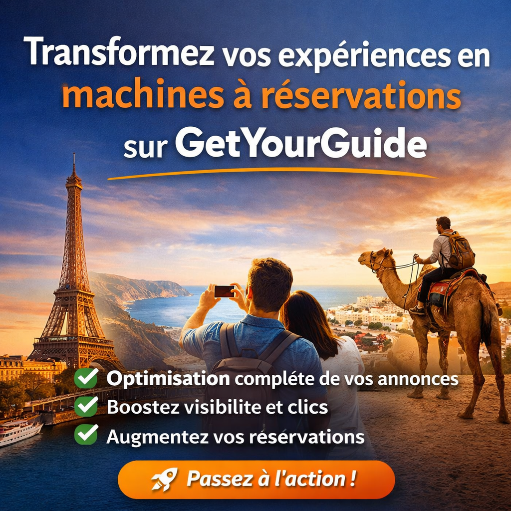 Transformez vos expériences en machines à réservations sur GetYourGuide
