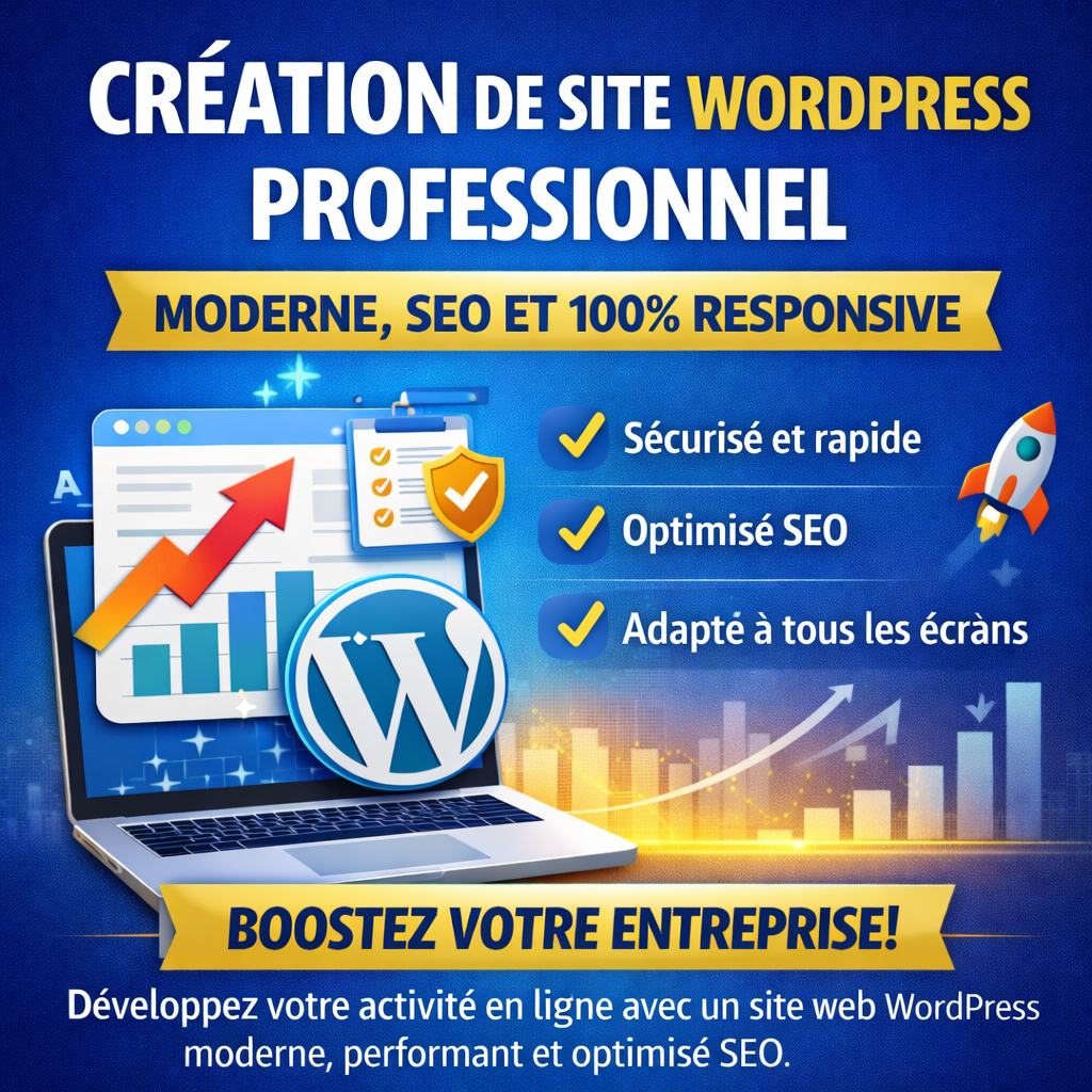 Créez un Site WordPress Professionnel pour Développer Votre Entreprise