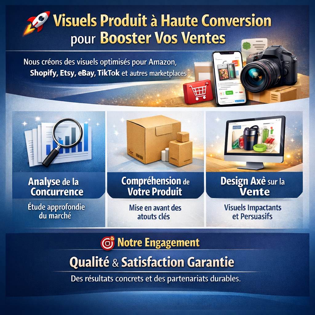 Visuels Produits E-commerce à Haute Conversion