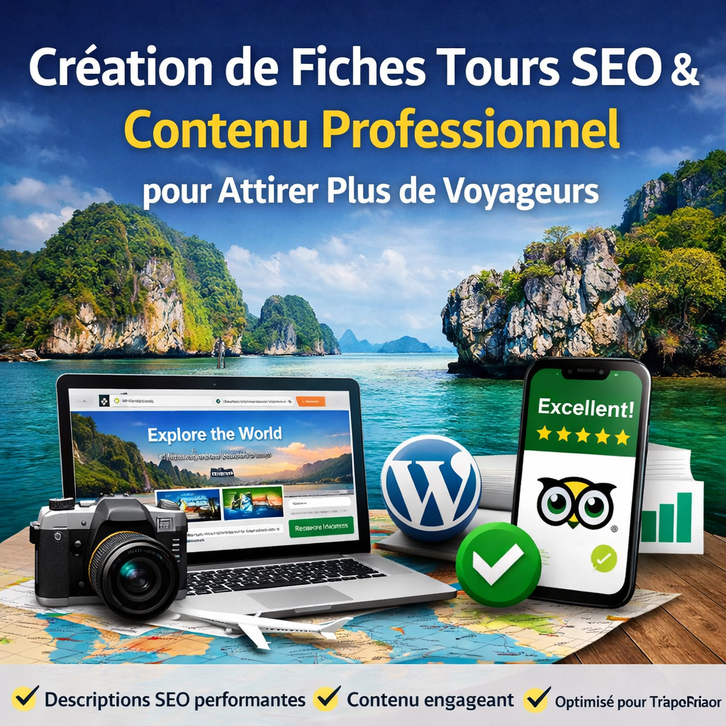 Création de Fiches Tours SEO Contenu Professionnel pour Attirer Plus de Voyageurs