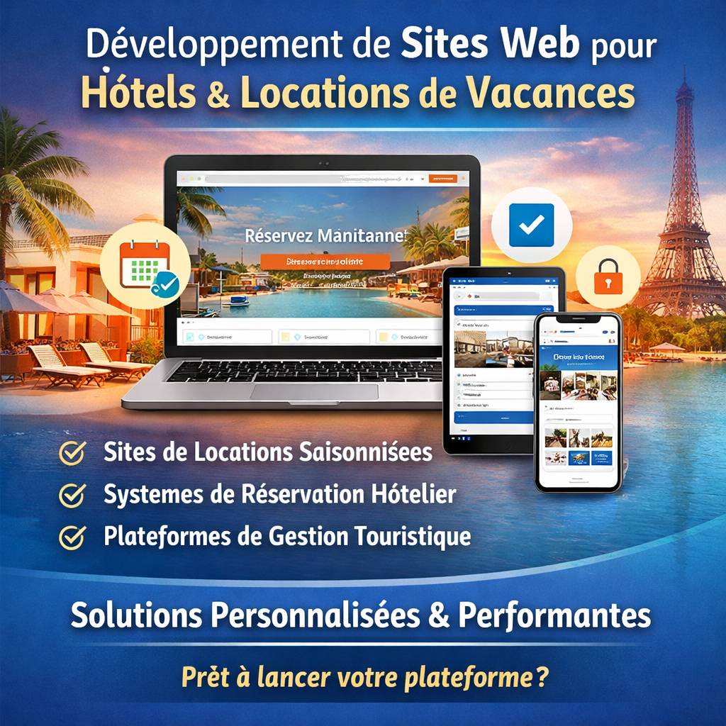 Création de Site de Réservation Hôtelière et Plateforme de Location Saisonnière