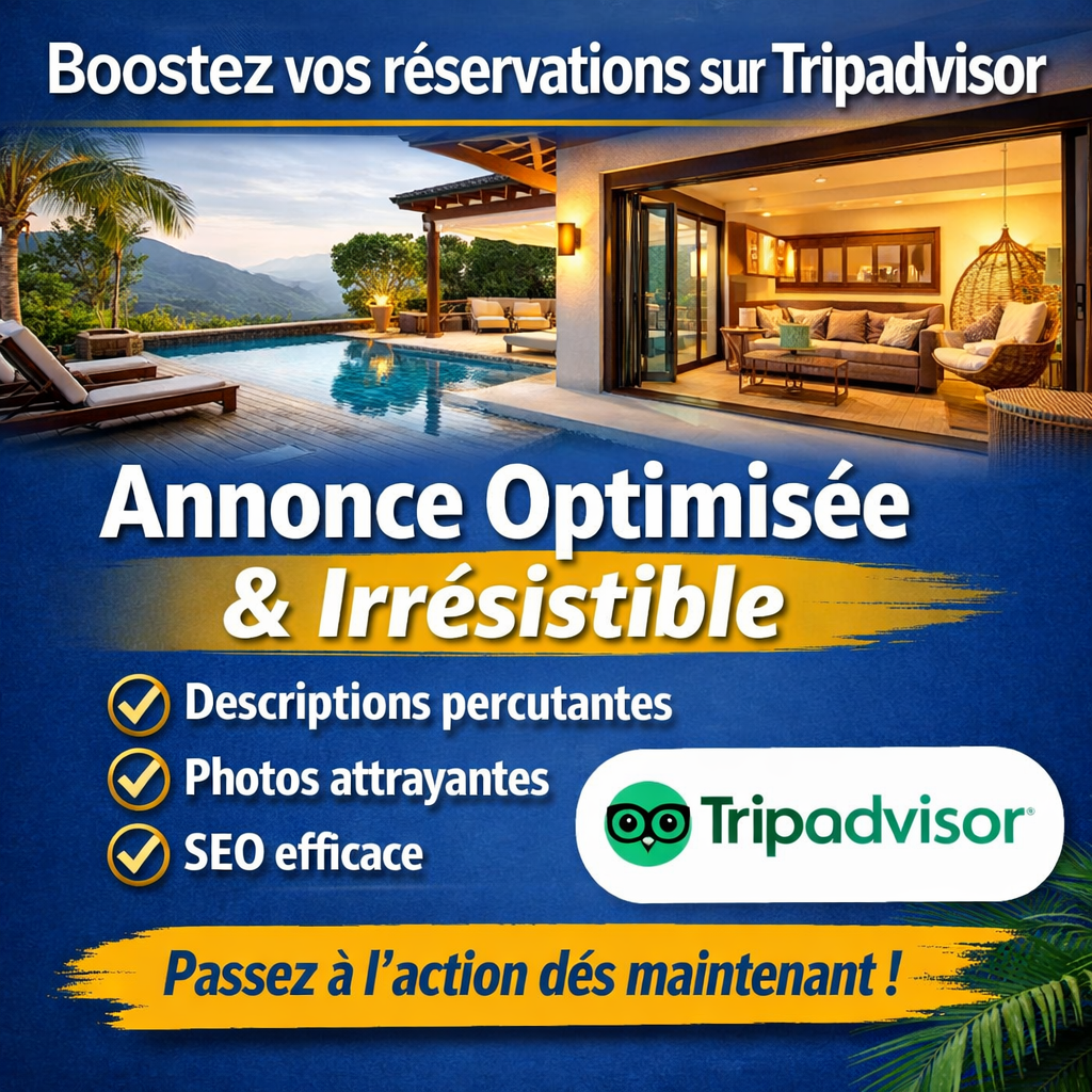 Boostez vos réservations sur Tripadvisor avec une annonce optimisée et irrésistible