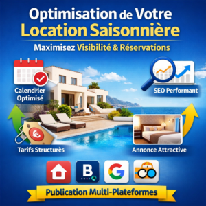 Boostez vos réservations avec une mise en ligne professionnelle et optimisée de votre propriété