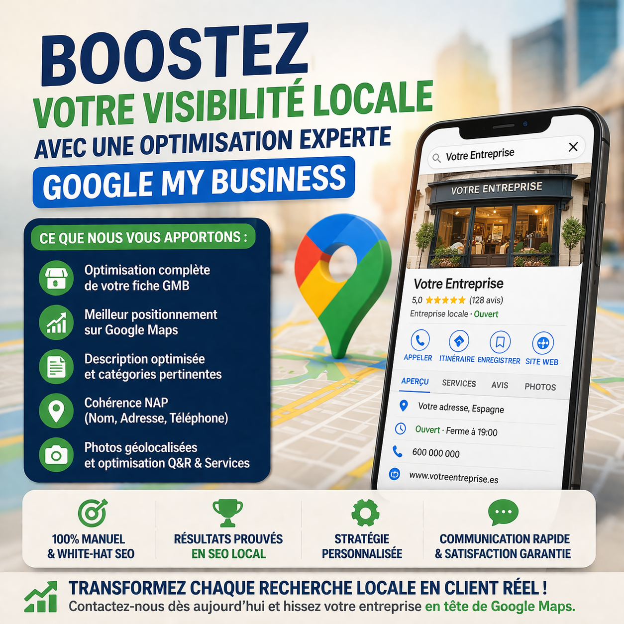 Boostez votre visibilité locale avec une optimisation professionnelle Google My Business