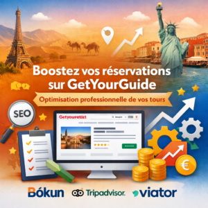 Boostez vos réservations sur GetYourGuide avec une optimisation professionnelle de vos tours