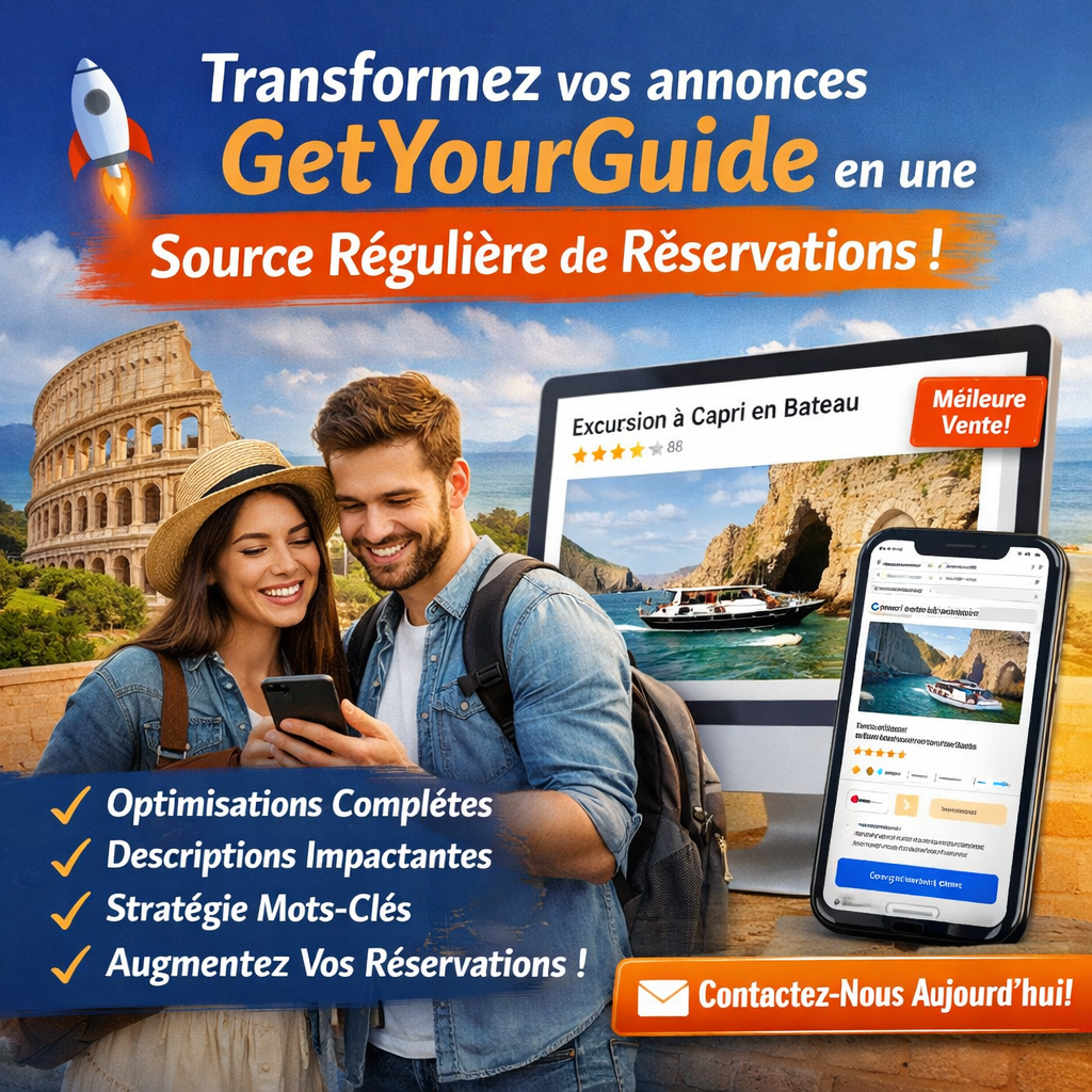 Transformez vos annonces GetYourGuide en une machine à réservations