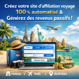Créez votre site d’affiliation voyage 100% automatisé et générez des revenus passifs