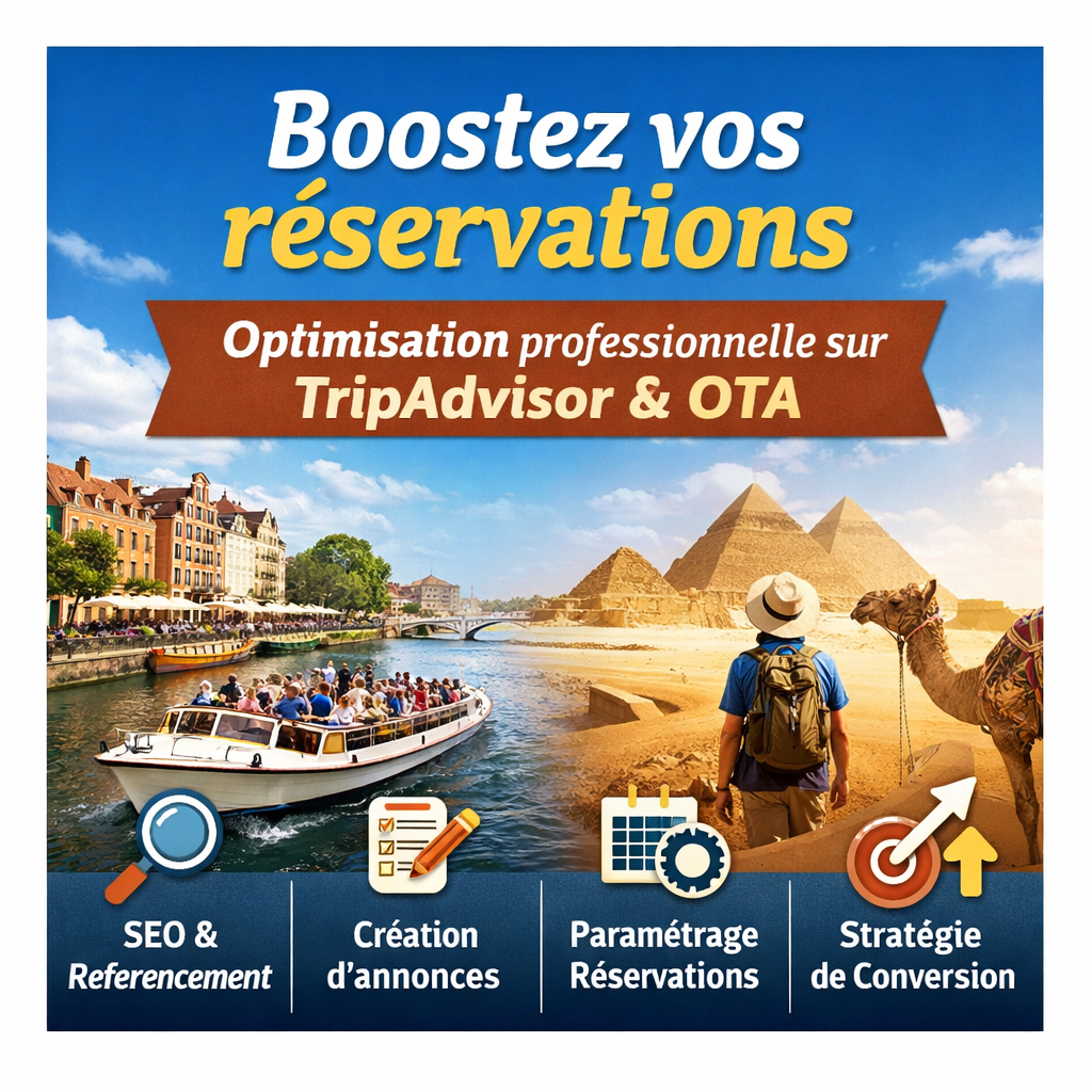 Boostez vos réservations grâce à l’optimisation professionnelle de vos expériences