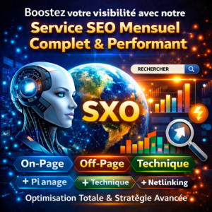 Boostez votre visibilité avec notre Service SEO Mensuel Complet  Performant