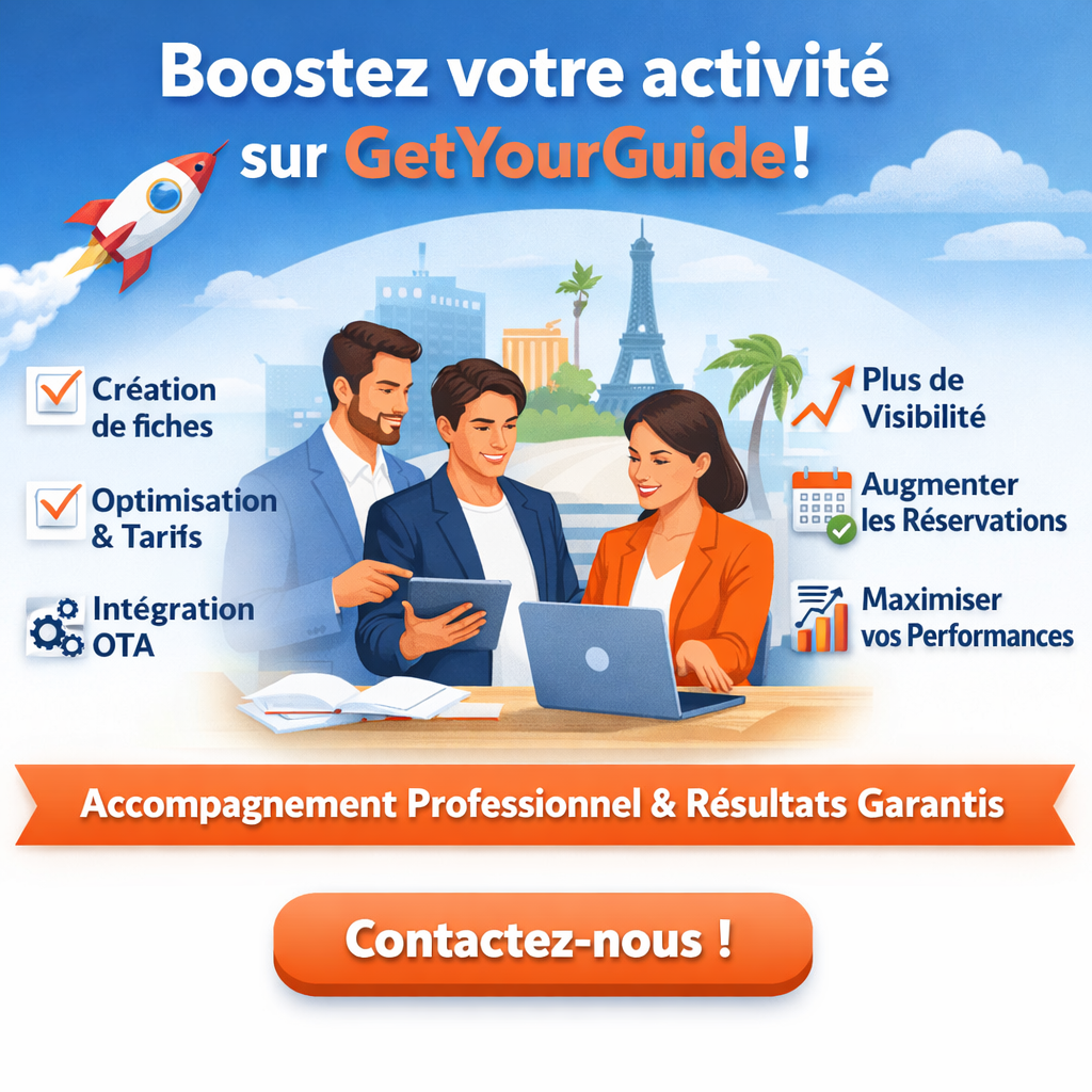 Confiez la gestion de votre GetYourGuide et boostez vos réservations