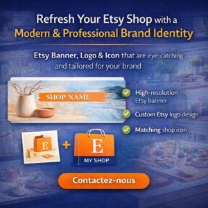 Professional Etsy Banner, Logo & Icon Design to Elevate Your Shop
