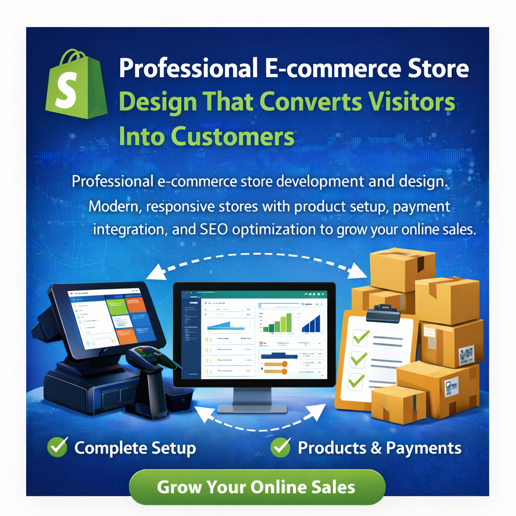 Professional E-commerce Store Design That Converts Visitors Into Customers